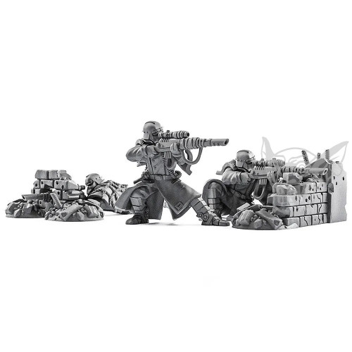 Death Korps of Krieg Infantry Squad At Ease